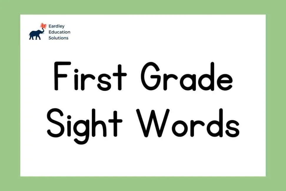 First grade sight words
